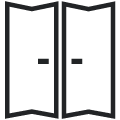 With folding doors